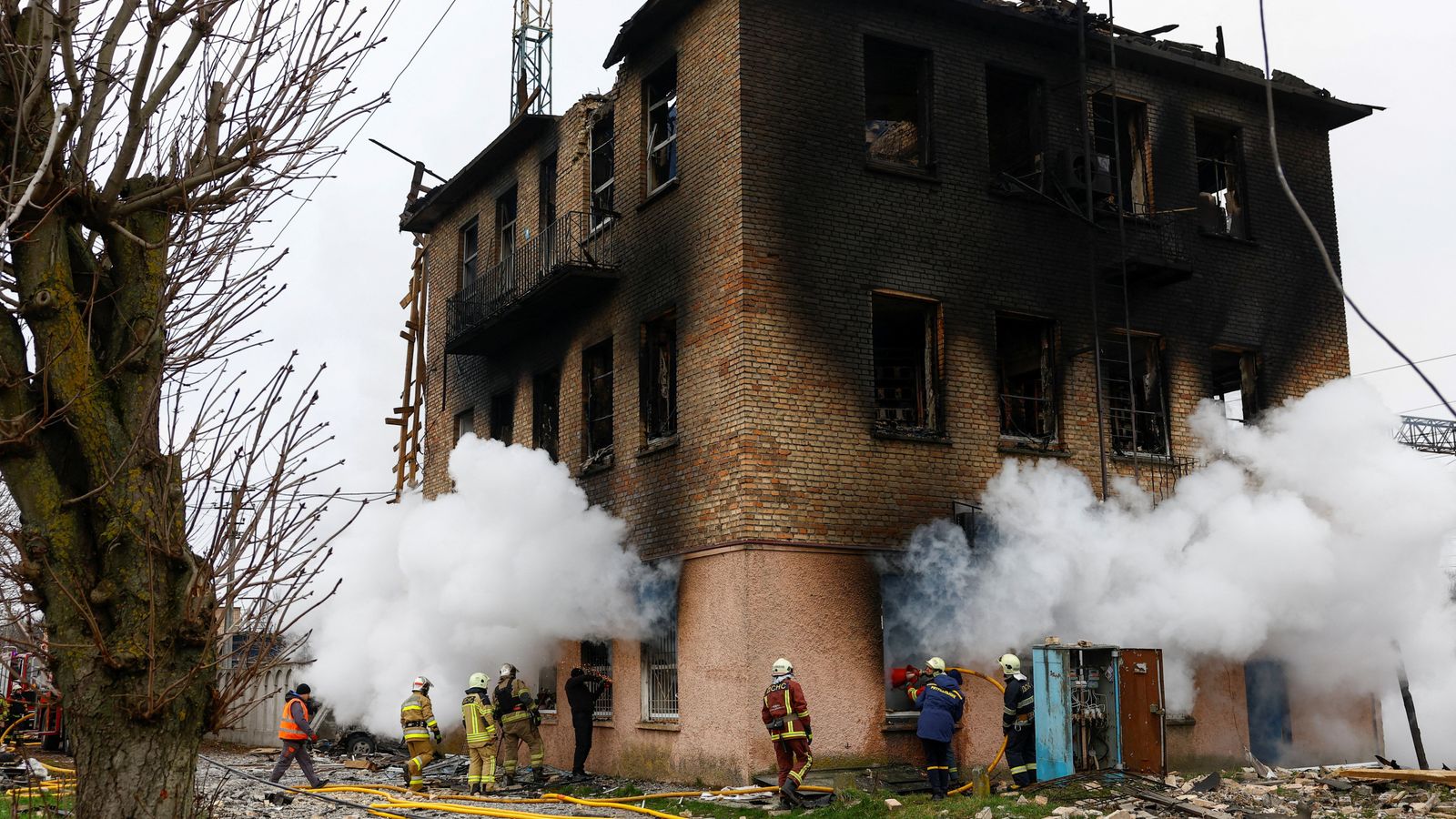 Russia hits Ukraine with massive missile and drone attack amid peace talks | World News